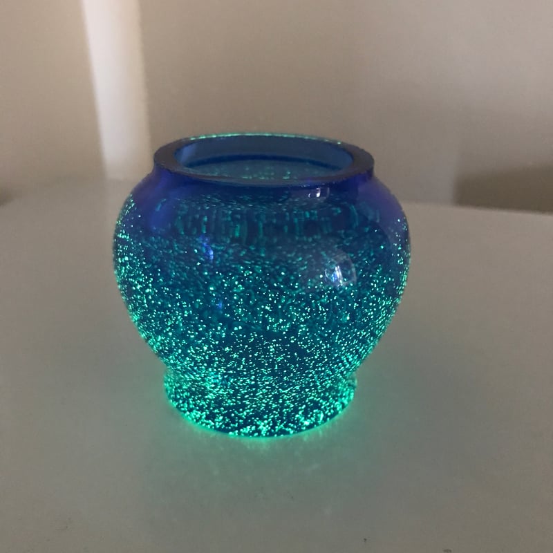 耐熱琉球ガラス 「蓄光シリーズ」ミニ ランタングローブ | 耐熱琉球