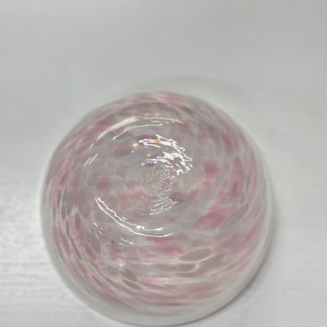 （非耐熱）琉球ガラス　アサイーボウル　ピンク