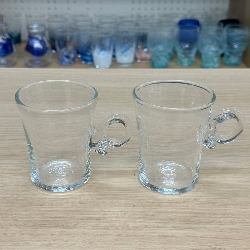 気泡入りガラスマグカップ　沖縄　琉球　グラスジョッキ 気泡入りガラスマグカップ 沖縄 琉球 グラスジョッキ