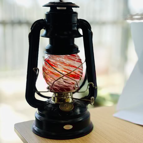 非耐熱）ランタングローブ紅白錦泡入り波模様デイツ78サイズのみ装着