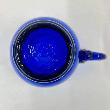 耐熱琉球ガラス　ランタングローブ型ビアマグ （波模様）