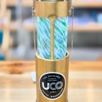 （非耐熱）ucoキャンドルランタングローブ  （水色×緑×白）