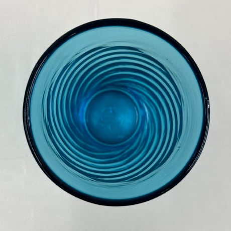耐熱琉球ガラス　グラス特大(波模様）