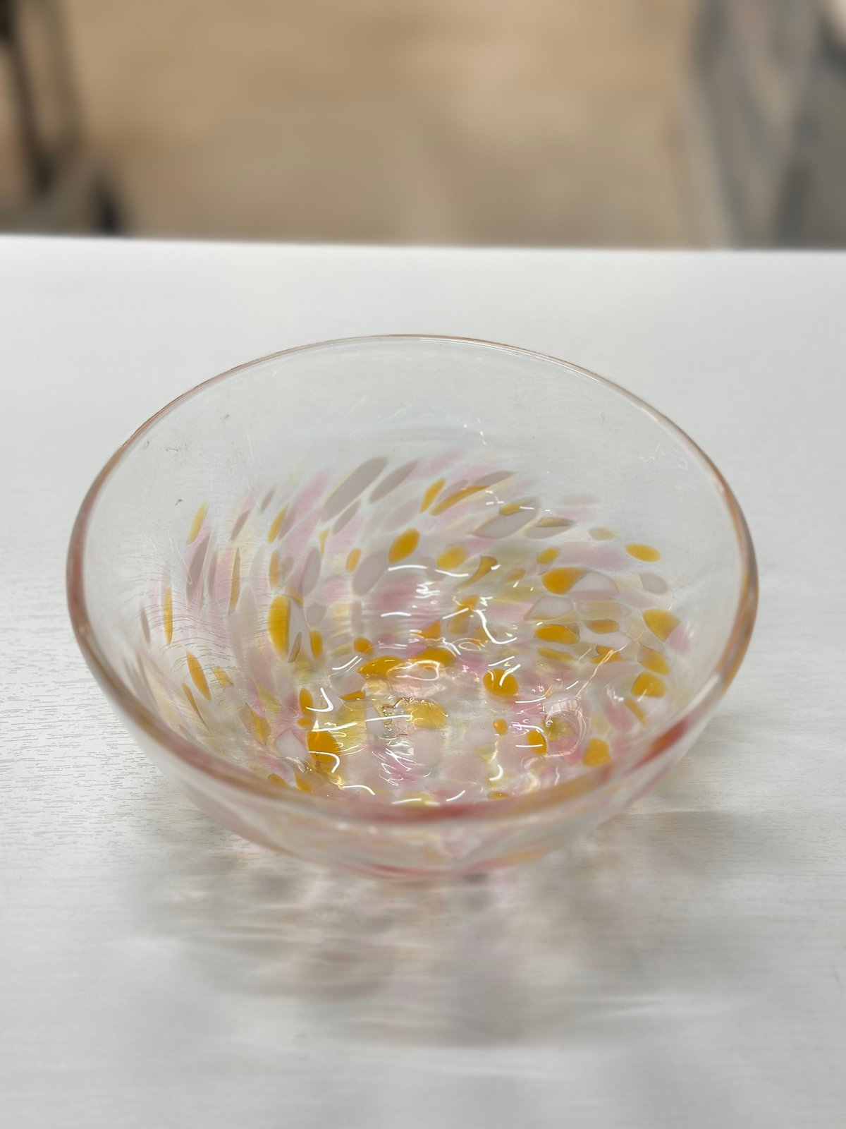 琉球ガラス　ガラス製渦巻き模様足付きボウル 琉球ガラス ガラス製渦巻き模様足付きボウル - メルカリ