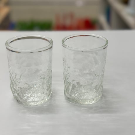 耐熱琉球ガラス　凸凹（でこぼこ）グラス  蓄光タイプ
