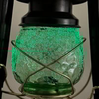 耐熱琉球ガラス　蓄光シリーズ　ランタングローブ（凸凹でこぼこ）