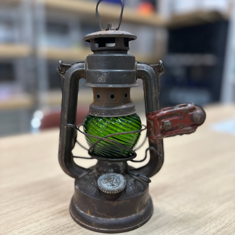 耐熱琉球ガラス ミニ ランタングローブ 濃い緑(波模様） | 耐熱琉球