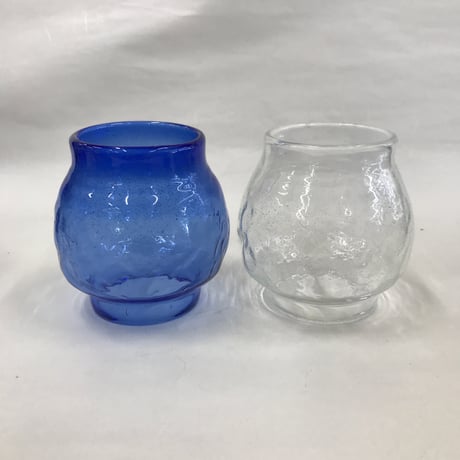 耐熱琉球ガラス　蓄光シリーズ　ランタングローブ（凸凹でこぼこ）