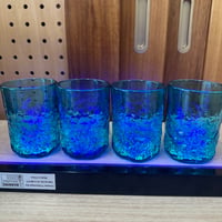 耐熱琉球ガラス　凸凹（でこぼこ）グラス  蓄光タイプ