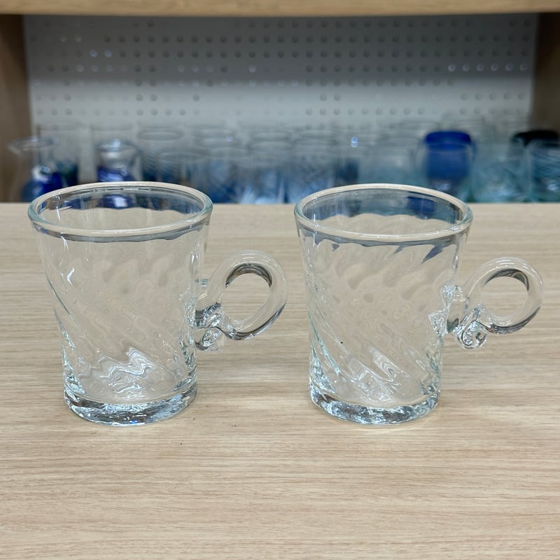 耐熱琉球ガラス マグカップ(透明クリア) 波模様 | 耐熱琉球 耐熱琉球ガラス マグカップ(透明クリア) 波模様 | 耐熱琉球
