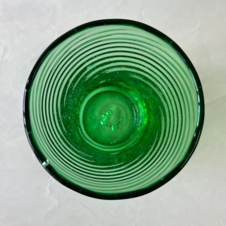 耐熱琉球ガラス　グラス中 (波模様）  蓄光入り