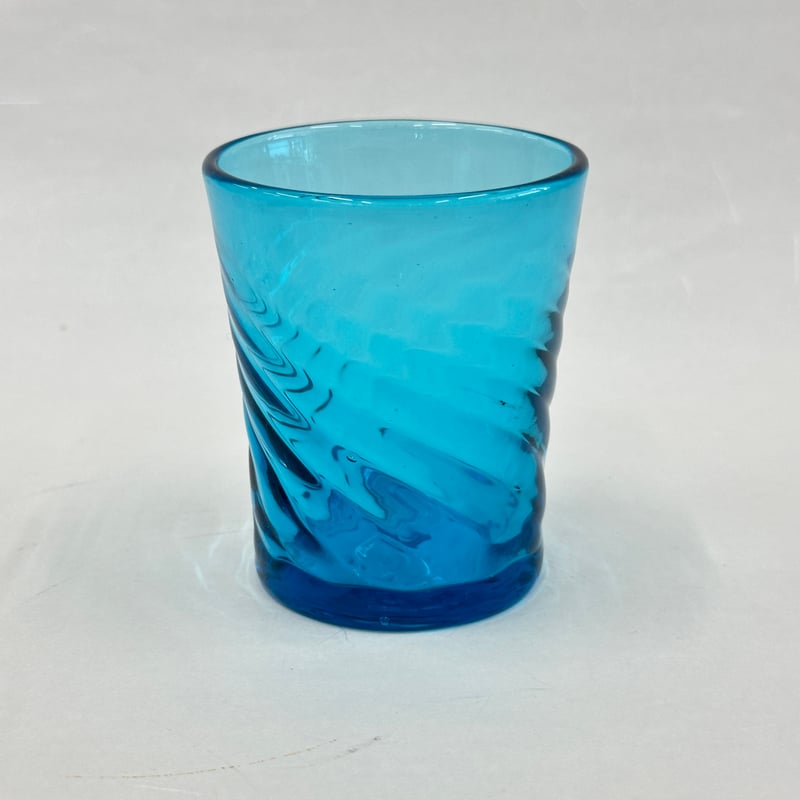 耐熱琉球ガラス 反りグラス（波模様） | 耐熱琉球ガラス工房 燈