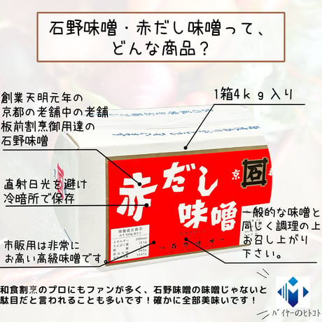 創業天明元年・京都の老舗中の老舗！石野味噌赤だし味噌