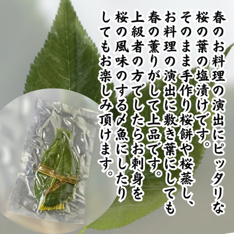 上品な春の彩り『桜の葉塩漬け50枚入り』