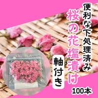 上品な春の彩り『桜の花塩漬け軸付』