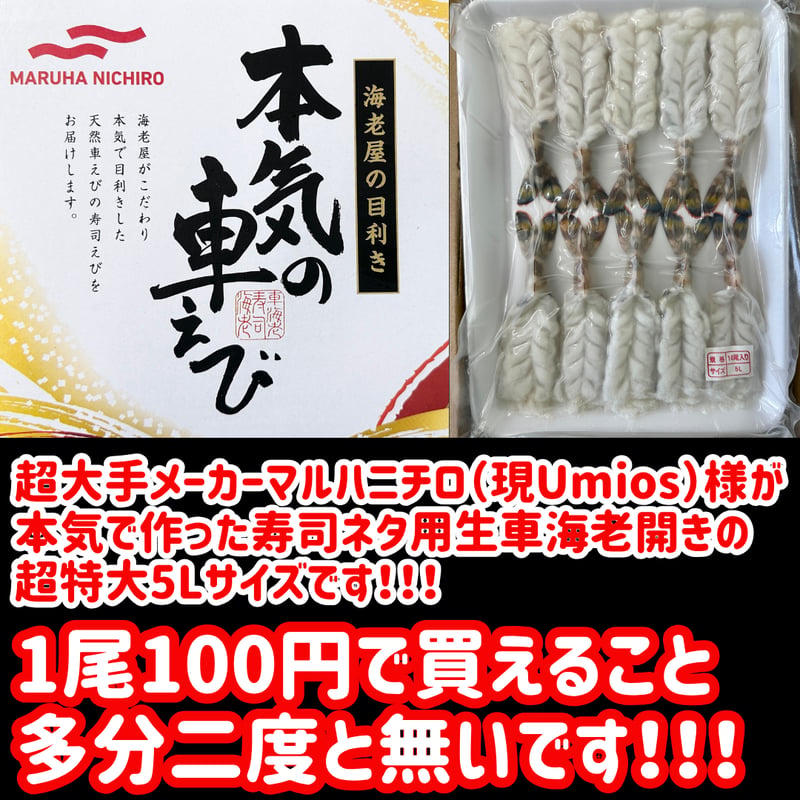 数量限定格安出品『お刺身車海老特大サイズ10尾入り』 | STORE+328