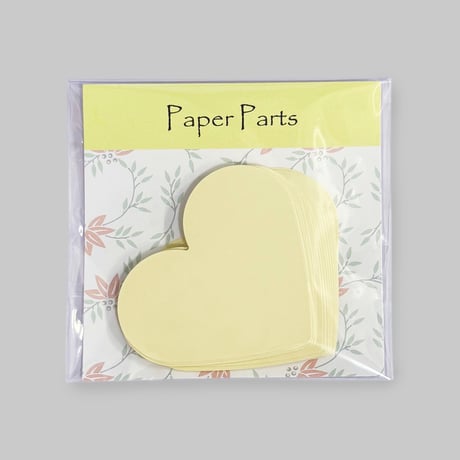 PaperParts　ハート　クリーム
