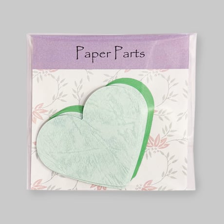 PaperParts　ハート　アサギと若竹