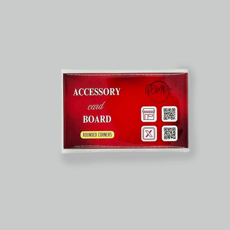 アクセサリー台紙  角丸版(ホワイト：0.33ｍｍ）