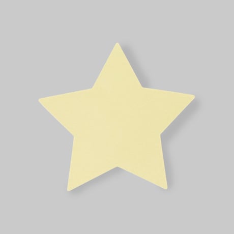 PaperParts　星　クリーム
