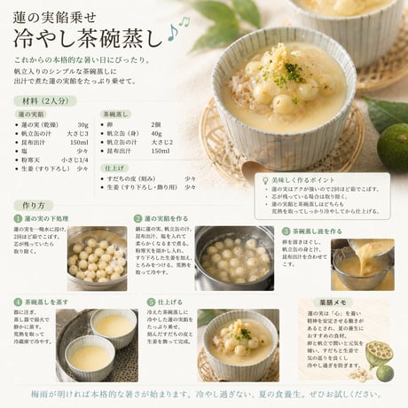 蓮の実（蓮子）無添加 / ホクホク、しあわせ。体が笑顔になる食卓へ