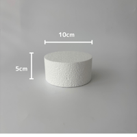 ダミースチロール　ケーキ用スチロール芯材　【直径約10㎝×高さ約5㎝】