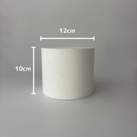 ダミースチロール　ケーキ用スチロール芯材　【直径約12㎝×高さ約10㎝】