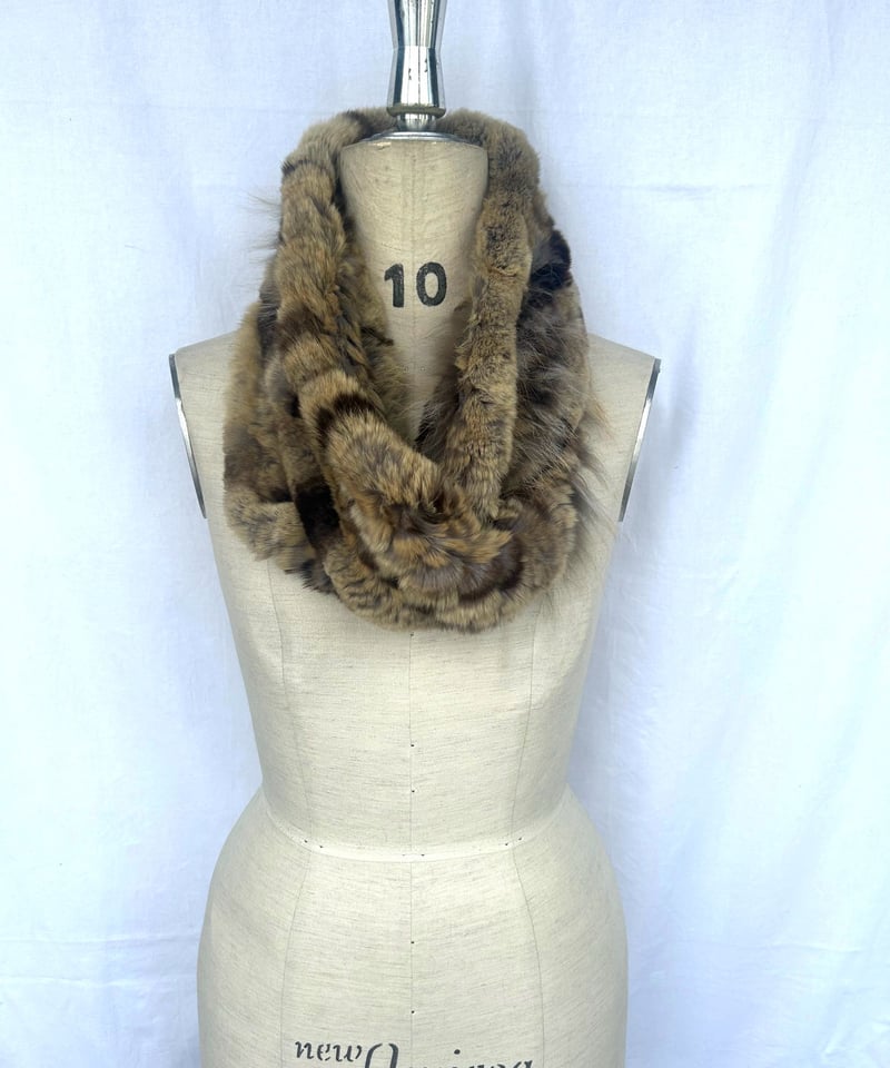 レッキスラビットヤーンスヌード | 小部産業株式会社 毛皮部