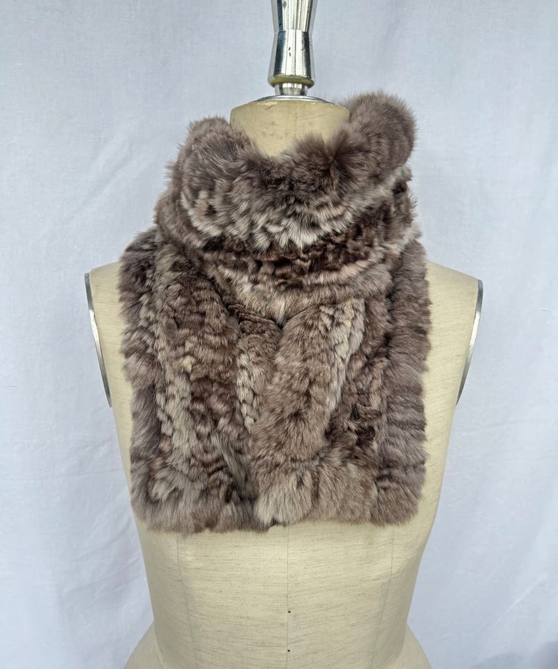 ※新品新作★最終値下げ★チンチラブラウンマフラー★リアルファー★工房直売 新品新作☆最終値下げ☆チンチラブラウンマフラー☆リアルファー☆工房直売