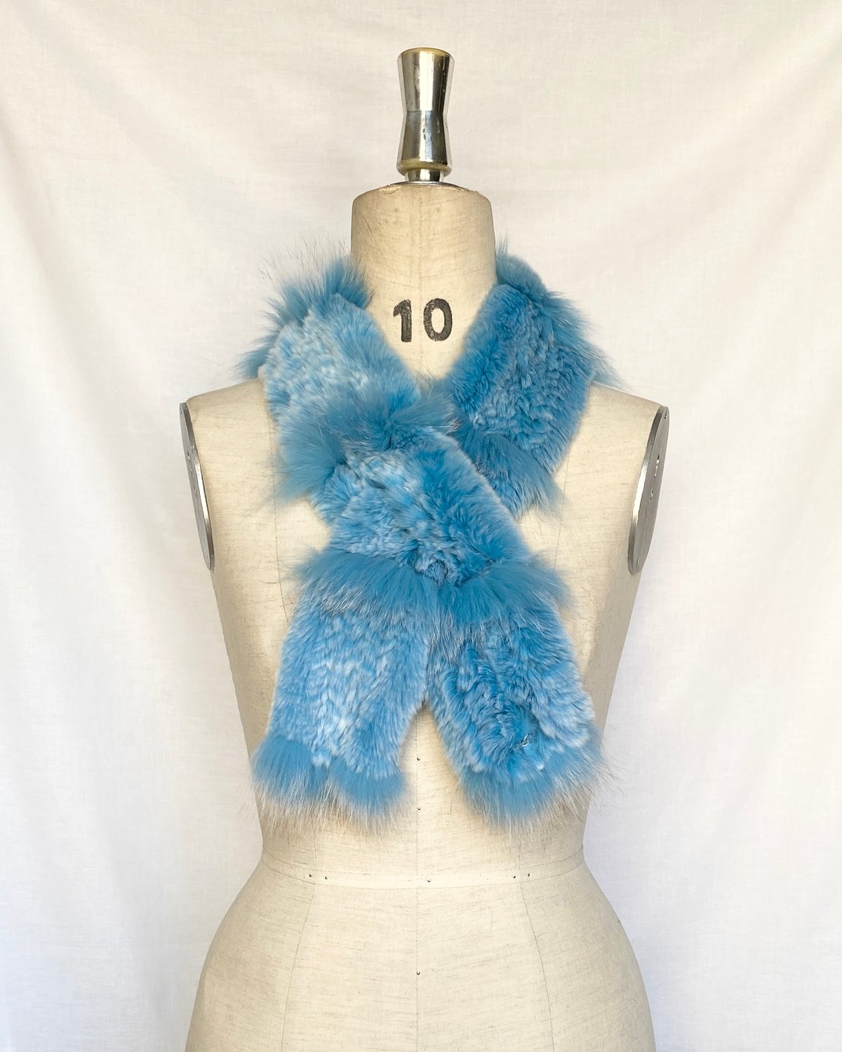 レッキスラビット/フォックスヤーンマフラー | 小部産業株式会社 毛皮部