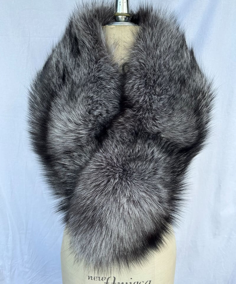 シルバーフォックス ファーマフラー フォックスファー クリップ付 シルバーフォックス ファーマフラー フォックスファー クリップ付