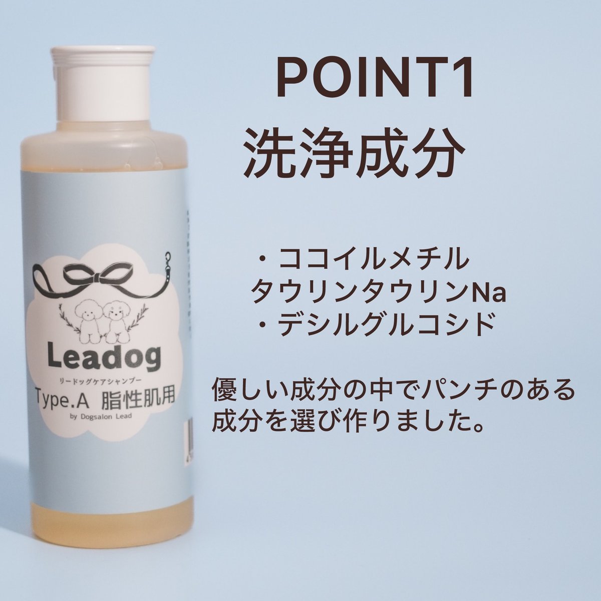 リードッグケアシャンプー Type.A 脂性肌用 200ml × 3本セット | Leadog