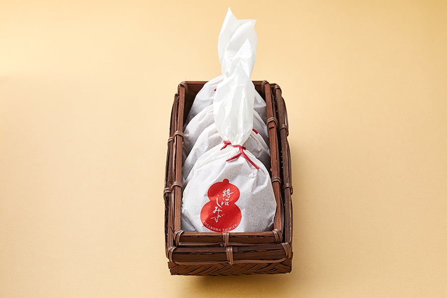 鵠沼どら焼き│5個（籠入り）KUGENUMA DORAYAKI│5 pcs-KAGO PACK