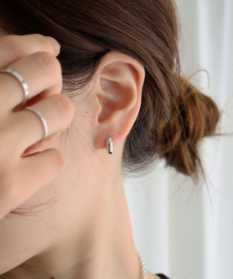 シルバー925フープピアス BUAJ0009 | Bulue.