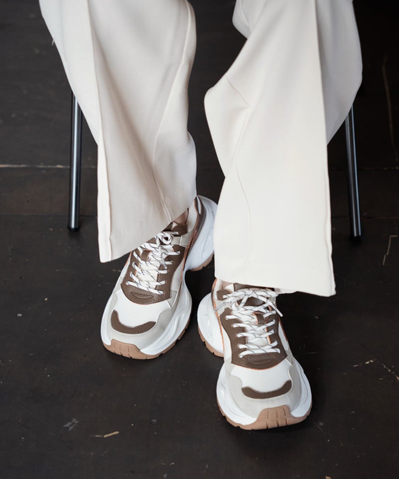 おしゃれしてお出かけホワイトベア Bulue.オリジナルダッドスニーカー buaa0001 | Bulue.