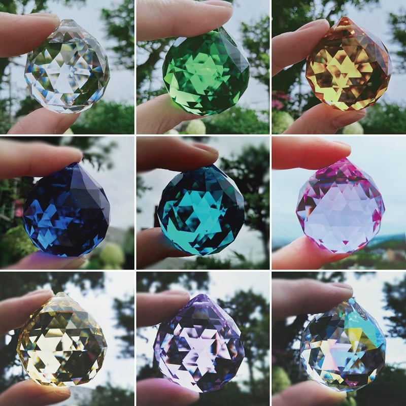 サンキャッチャー　K9クリスタルガラス　40mm サンキャッチャーK9クリスタルガラス40mm