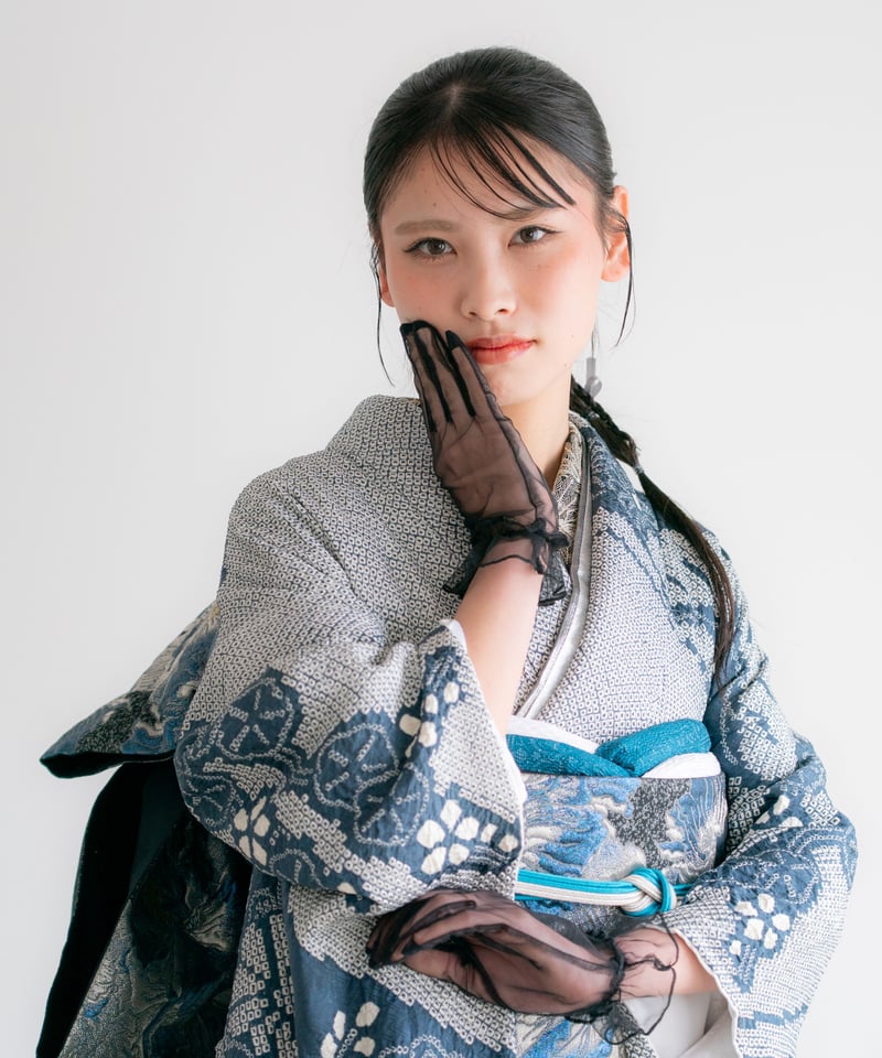 総絞り 紺 | lys amie blanc