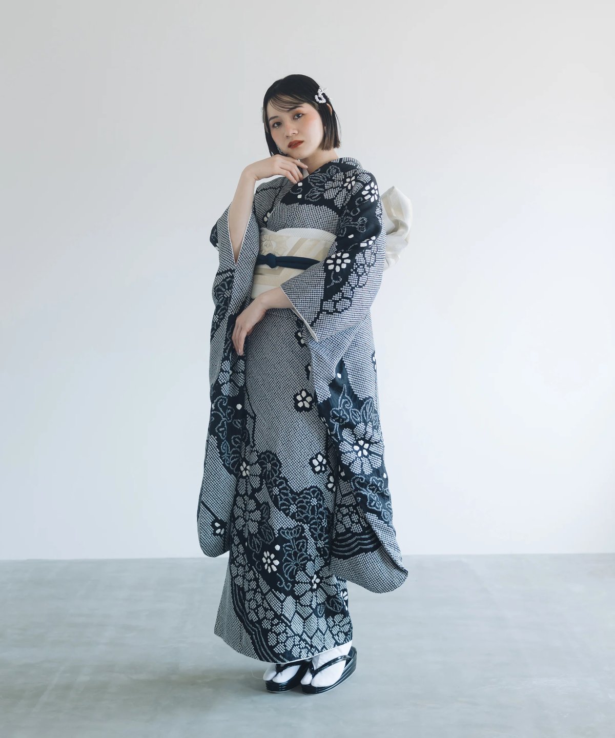 総絞り ブラック | lys amie blanc