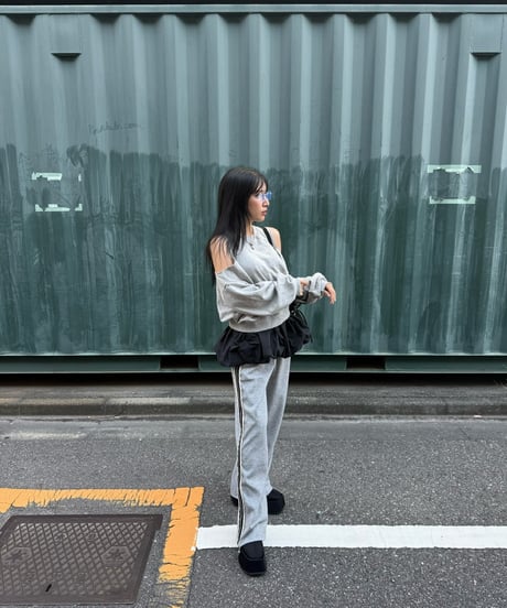 レースラインパンツ【GRAY】