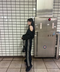 レースラインパンツ【BLACK】