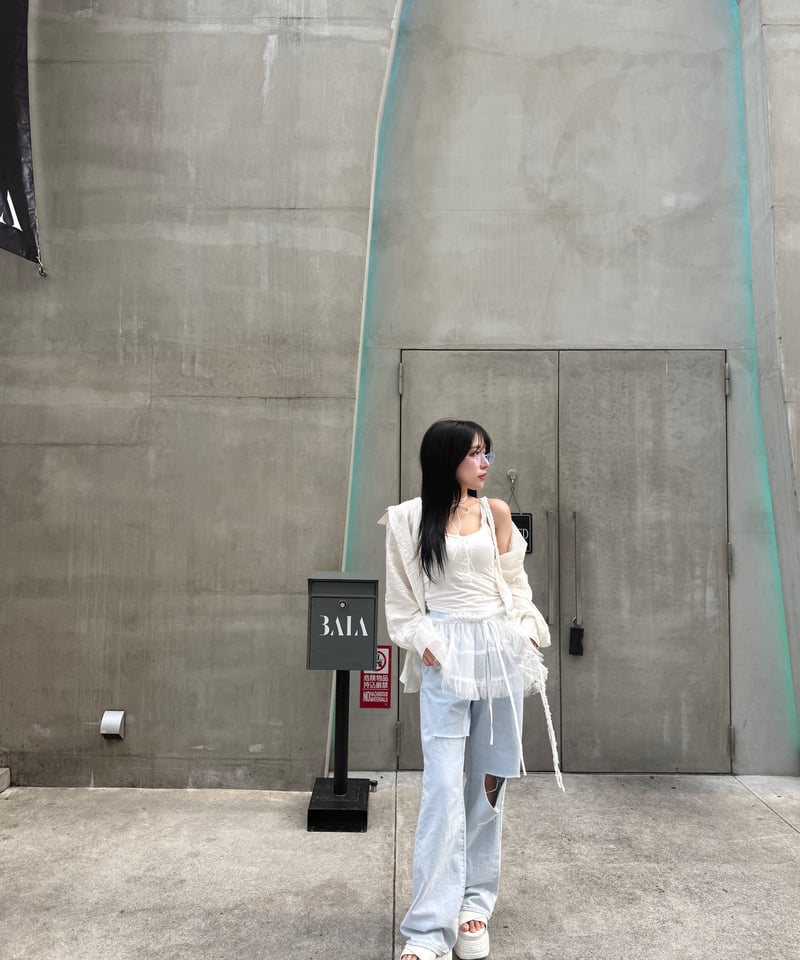 ストレートダメージデニム【Mサイズ】 | IMALIF