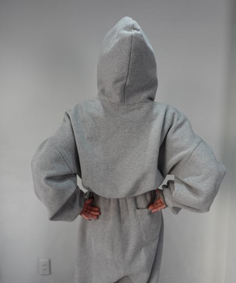 フロントジップアップ スウェットセットアップ【IVORY】