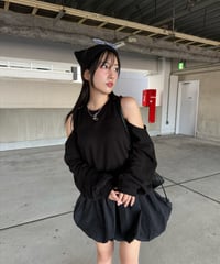 To me スウェットトップス【BLACK】