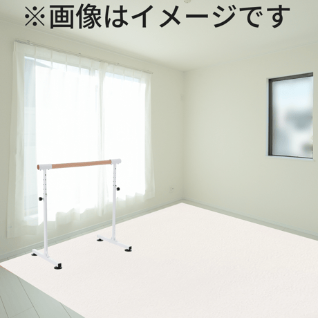 《 バレエマット／エクリュホワイト 》10cm単位オーダー｜リノリウム代用・ダンスマット・自宅練習用・手作りスタジオ｜LMO-01