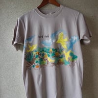 手描きTシャツ「とりの畑」半袖Sサイズ