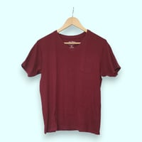 【古着】Mサイズ　メンズTシャツ　エンジ　WL-24100018
