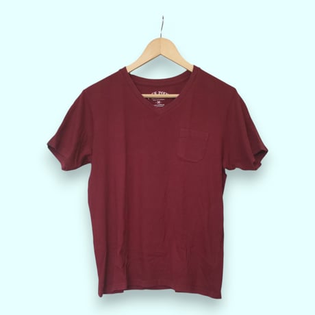 【古着】Mサイズ　メンズTシャツ　エンジ　WL-24100018