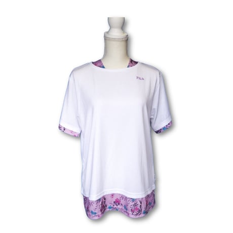 【古着】Lサイズ　ＦＩＬＡ　重ね着風Ｔシャツ　WL-24100015
