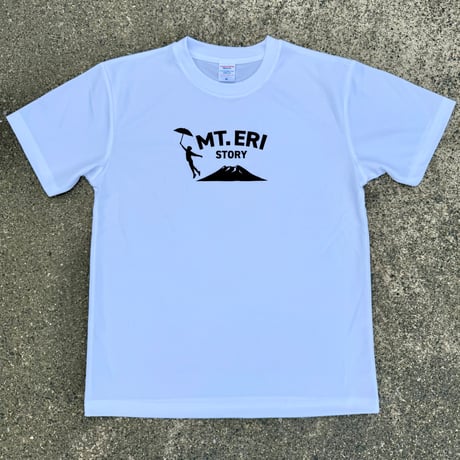 吸水速乾ドライTシャツ「MT.ERI STORY」（ホワイト）