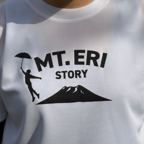 吸水速乾ドライTシャツ「MT.ERI STORY」（ホワイト）